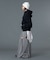 CURVED CUT PANELED PANTS