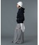 CURVED CUT PANELED PANTS
