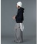 CURVED CUT PANELED PANTS