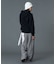 CURVED CUT PANELED PANTS