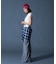 CURVED CUT PANELED PANTS
