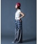 CURVED CUT PANELED PANTS