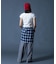 CURVED CUT PANELED PANTS