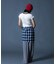 CURVED CUT PANELED PANTS