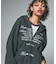 EYELET EMBROIDERY ZIP UP SWEAT HOODIE