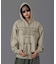 EYELET EMBROIDERY ZIP UP SWEAT HOODIE