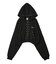 STUDDED ZIP UP SWEAT HOODIE