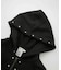 STUDDED ZIP UP SWEAT HOODIE