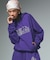 RHINESTONE CURSIVE LOGO SWEAT HOODIE