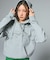 RHINESTONE CURSIVE LOGO SWEAT HOODIE