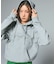 RHINESTONE CURSIVE LOGO SWEAT HOODIE
