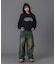 RHINESTONE CURSIVE LOGO SWEAT HOODIE