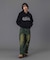 RHINESTONE CURSIVE LOGO SWEAT HOODIE