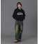RHINESTONE CURSIVE LOGO SWEAT HOODIE