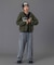 PANELED GRAPHIC ZIP UP SWEAT HOODIE