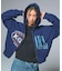 PANELED GRAPHIC ZIP UP SWEAT HOODIE
