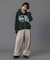 PANELED GRAPHIC ZIP UP SWEAT HOODIE