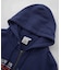 PANELED GRAPHIC ZIP UP SWEAT HOODIE