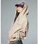 SPRAY PRINT ZIP UP HOODIE