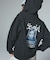FACE PATCH AND LOGO ZIP UP SWEAT HOODIE