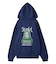 FACE PATCH AND LOGO ZIP UP SWEAT HOODIE
