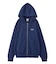 FACE PATCH AND LOGO ZIP UP SWEAT HOODIE
