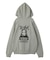 FACE PATCH AND LOGO ZIP UP SWEAT HOODIE