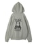 FACE PATCH AND LOGO ZIP UP SWEAT HOODIE