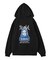 FACE PATCH AND LOGO ZIP UP SWEAT HOODIE