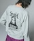 FACE PATCH AND LOGO CREWNECK SWEAT TOP