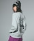 FACE PATCH AND LOGO CREWNECK SWEAT TOP