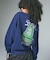 FACE PATCH AND LOGO CREWNECK SWEAT TOP