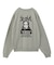 FACE PATCH AND LOGO CREWNECK SWEAT TOP
