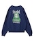 FACE PATCH AND LOGO CREWNECK SWEAT TOP