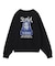 FACE PATCH AND LOGO CREWNECK SWEAT TOP