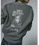 MIX LOGO & FACE FADED CREWNECK SWEAT TOP