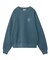 MIX LOGO & FACE FADED CREWNECK SWEAT TOP