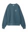 MIX LOGO & FACE FADED CREWNECK SWEAT TOP