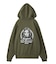 MESSAGE AND FACE ZIP UP SWEAT HOODIE