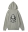 MESSAGE AND FACE ZIP UP SWEAT HOODIE