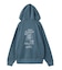 MIX LOGO & FACE FADED ZIP UP SWEAT HOODIE