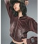 FADED VELOUR COMPACT ZIP UP HOODIE