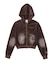 FADED VELOUR COMPACT ZIP UP HOODIE