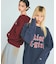 X-girl x Champion REVERSE WEAVE R STENCIL LOGO ZIP UP HOODIE