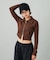 DOUBLE ZIP UP COMPACT CARDIGAN