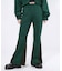 FAUX SUEDE FLARE PANTS