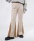 FAUX SUEDE FLARE PANTS