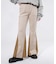 FAUX SUEDE FLARE PANTS