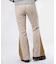 FAUX SUEDE FLARE PANTS