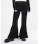 CREPE LETTUCE EDGE FLARE EASY PANTS